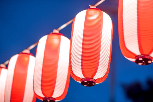 istock Red lanterns during Chinese new year festival, Selective Focus. 831326328