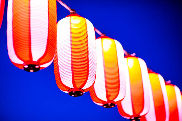 istock Red lanterns during Chinese new year festival, Selective Focus. 831326360