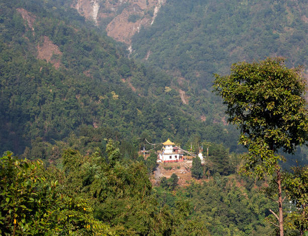istock Monastery in the mountains landscape, West Bengal, India 831349450