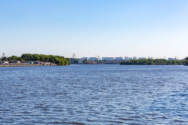istock Industrial area on the river 831352588