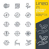 istock Lineo Editable Stroke - Ecology and Recycling line icons 831362880