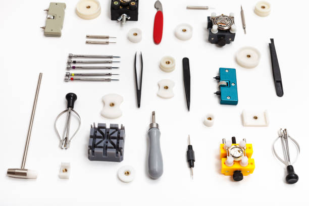 istock ornament from equipment for repairing watch 831383354
