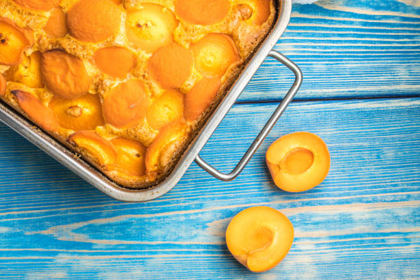 istock Tart with apricots. 831389788