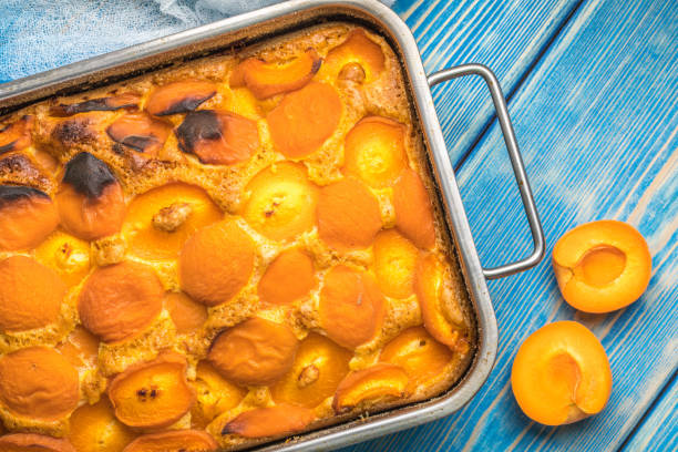 istock Tart with apricots. 831389830