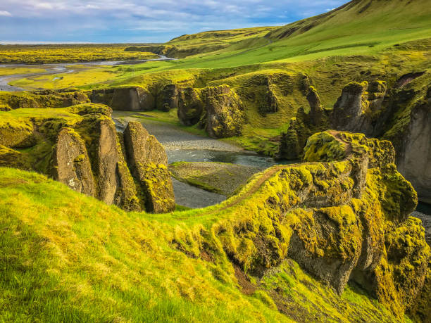 istock green river canyon somewhere in Iceland 831396466