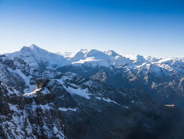 istock Snow mountain with blue sky from Titlis 831399378