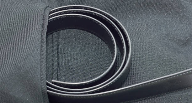 istock Black suit pocket and belt. 831404734