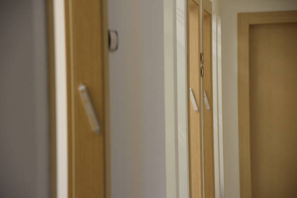 A mezuzah hanging on the door