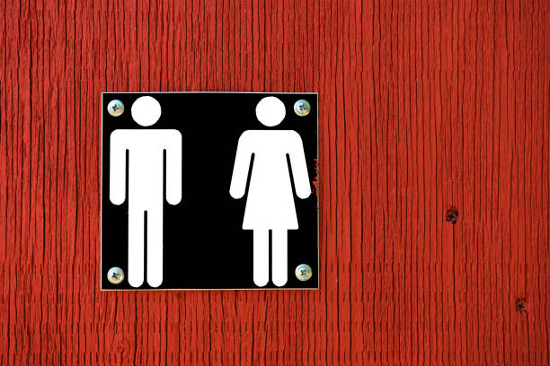 istock Public Washroom Sign 831411386