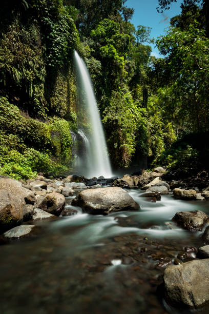 istock Sendang Gile waterfall is a stunning waterfall on Lombok. 831411474