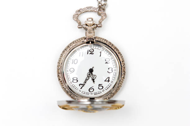 istock Old wrist watch on white background 831412136