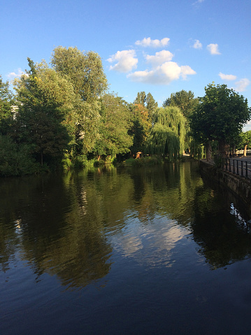 The River Wey in Guildford, England