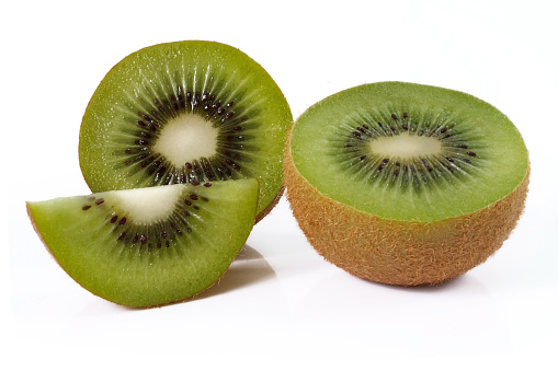 kiwi fruits close up on background
