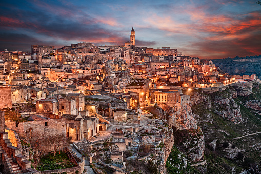 Matera, Basilicata, Italy: landscape of the old town