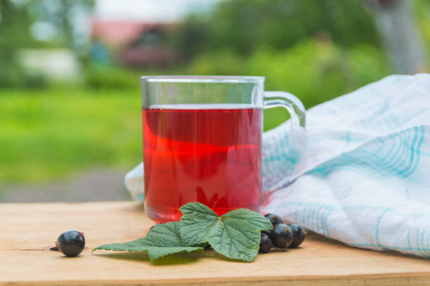 Tea from the berries of black currant.
