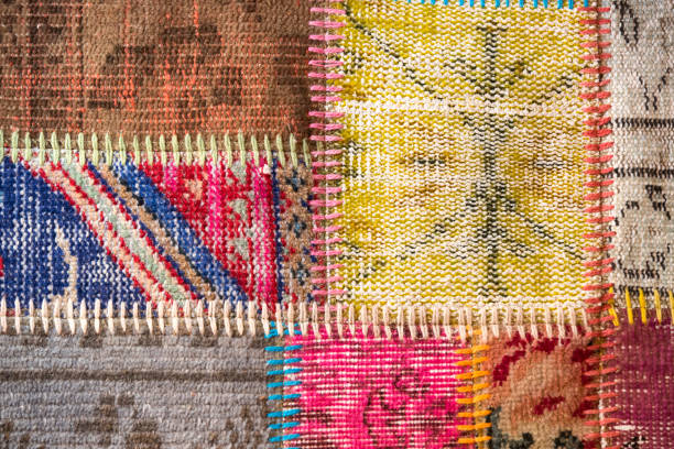 istock Texture of a piece of old carpet 831429458