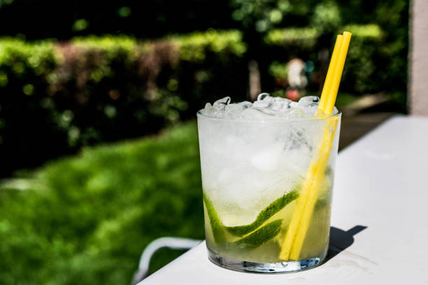istock Caipirinha Cocktail with lime and ice. 831432860
