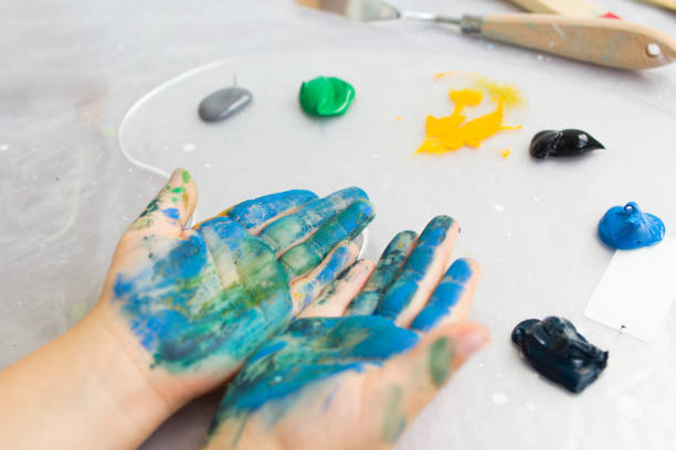 istock Early childhood education. Creative hobby 831439840