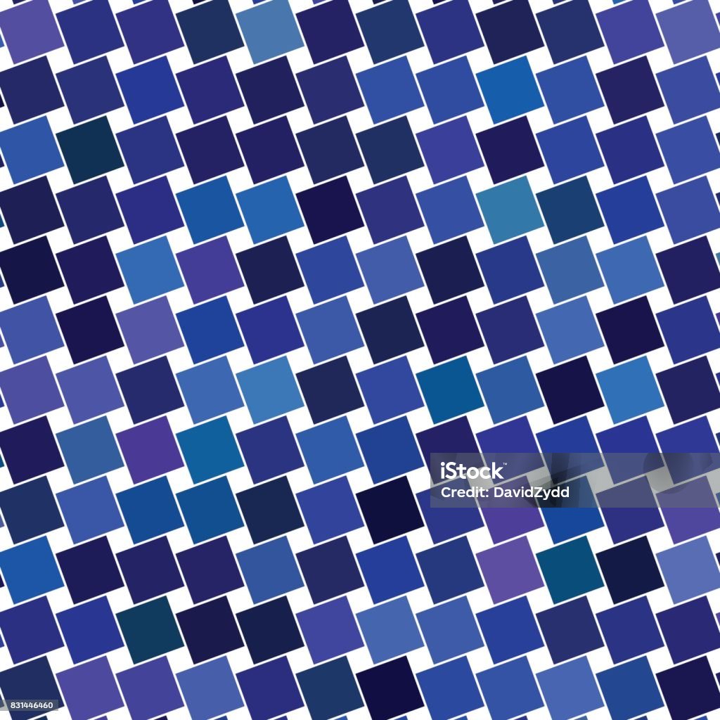 Blue Angular Square Pattern Design Background Stock Illustration ...
