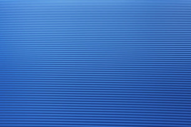 istock Blue background of texture metal wall with lines 831450004