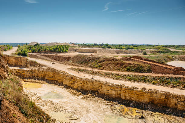istock Quarry landscape, industrial minerals 831455808