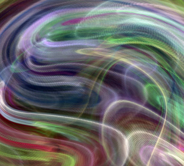 istock image of one Digital Fractal on Black Color 831462968