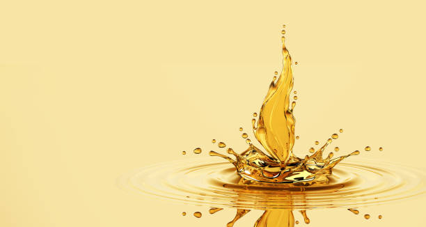 istock Splash Of Oil Leaf 831462984