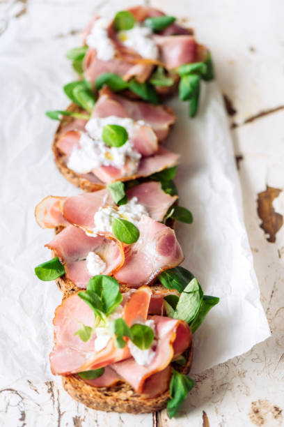 istock Toast sandwich with prosciutto 831466274