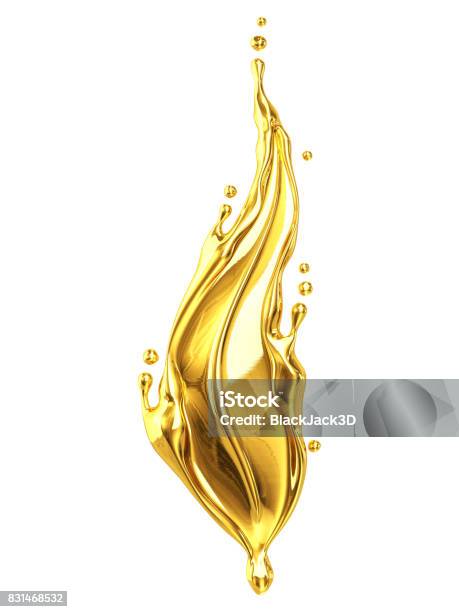 Gold Leaf Stock Photo - Download Image Now - Gold - Metal, Gold Colored, Flame