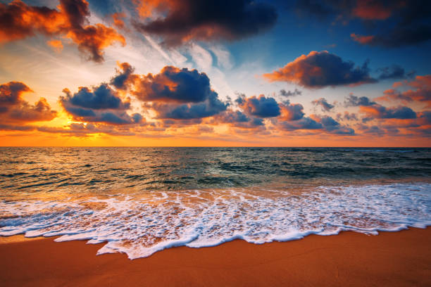 istock Beautiful cloudscape over the sea, sunrise shot 831479252