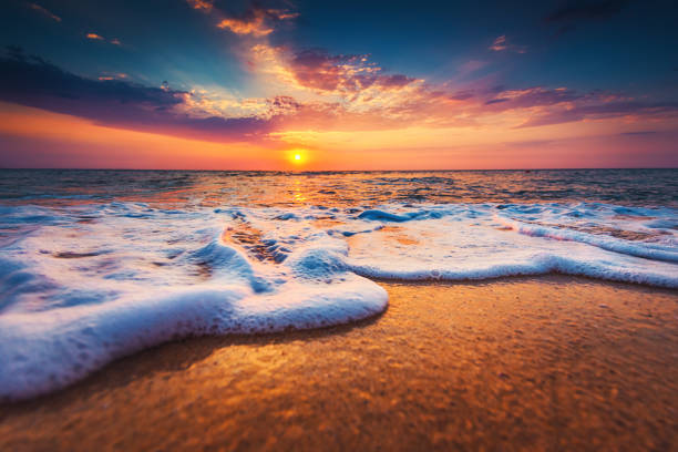 istock Beautiful cloudscape over the sea, sunrise shot 831479258