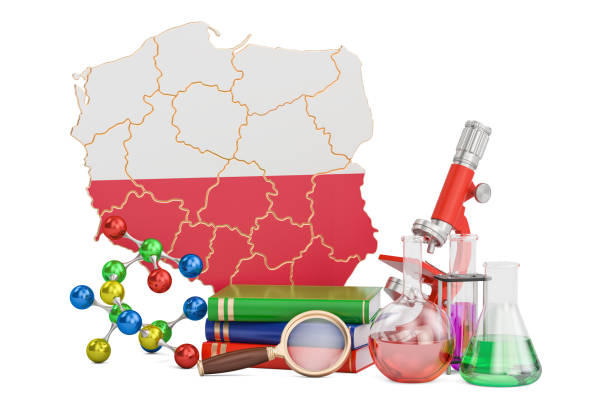 istock Scientific research in Poland concept, 3D rendering isolated on white background 831482930