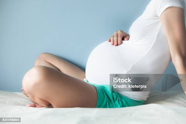 Pregnant Woman Stock Photo - Download Image Now - Childbirth, Adult, Adults Only