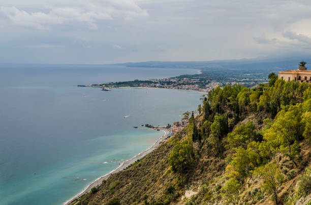 istock Views from the mountain of Sicilian beaches 831499292