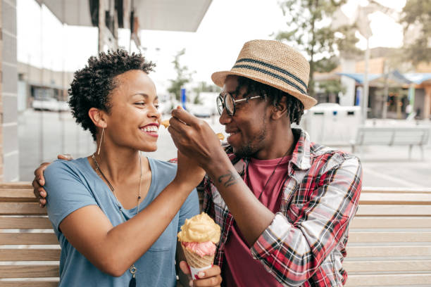 istock Happy tourist couple 831502452