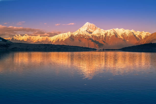 istock Asia，China, western sichuan, snow capped mountains, glacier, golden mountains, Scripture， 831511706
