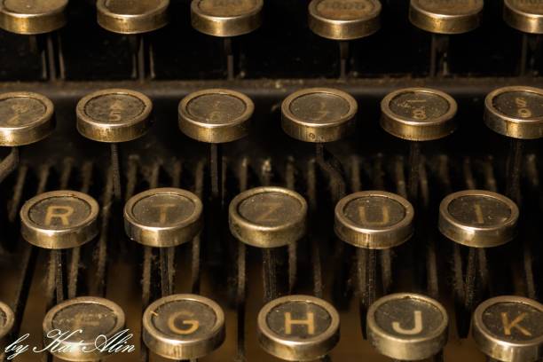 istock Close up of dusty typewriter 831511950