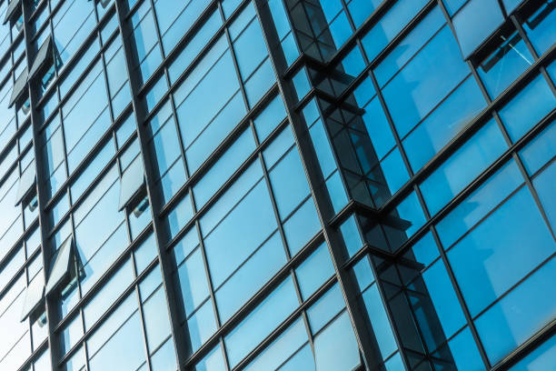 istock Detail glass building background 831518310