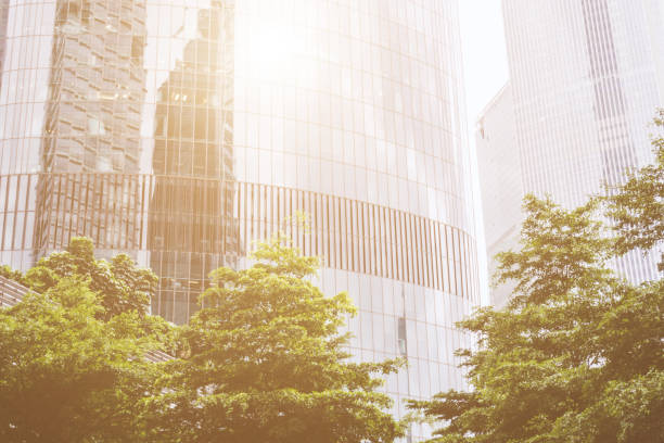 istock Modern office building in public park 831522188