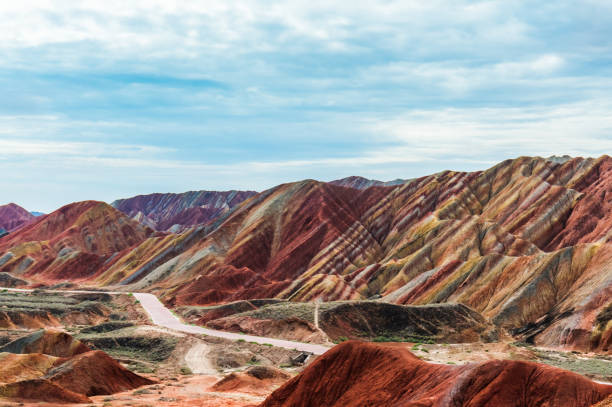 danxia landform,gansu province,china