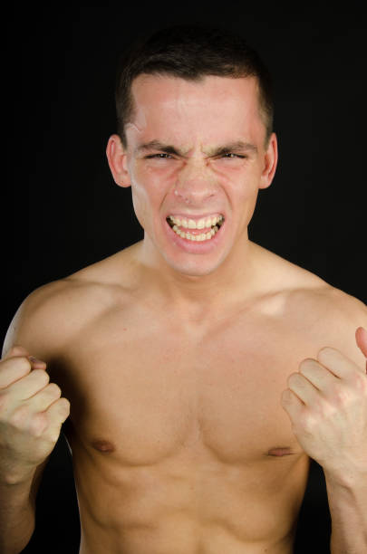 istock Young attractive guy. Situations. Gestures and poses. Anger. 831533916