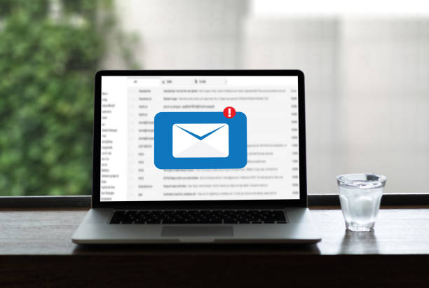 istock Mail Communication Connection message to mailing contacts phone Global Letters Concept 831540150