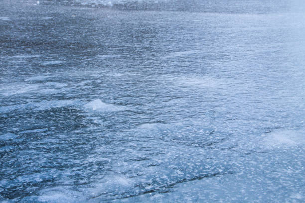 istock Texture of the ice surface. Winter background 831540880