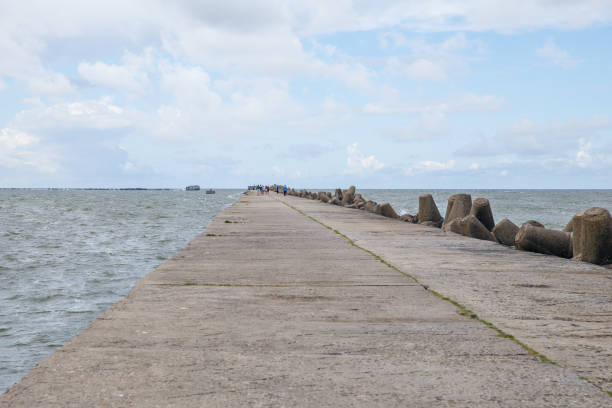 istock Baltic beach mole at Liepaja, Latvia. Karaosta 2017. 831543288