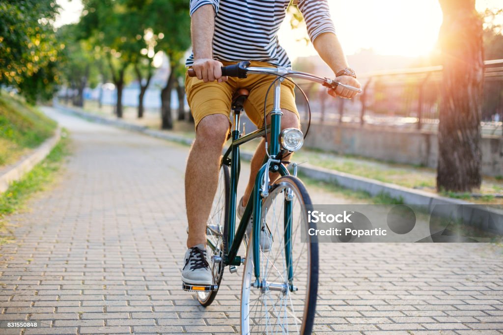 Radtour durch den park - Lizenzfrei Radfahren Stock-Foto