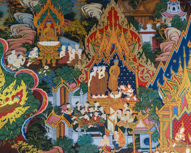 istock Thai mural painting art 831551050