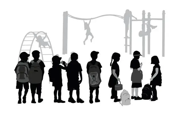 Vector illustration of After School Playground