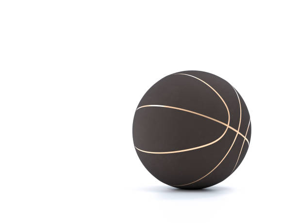 istock Metalic Basketball close-up on studio background 831554706