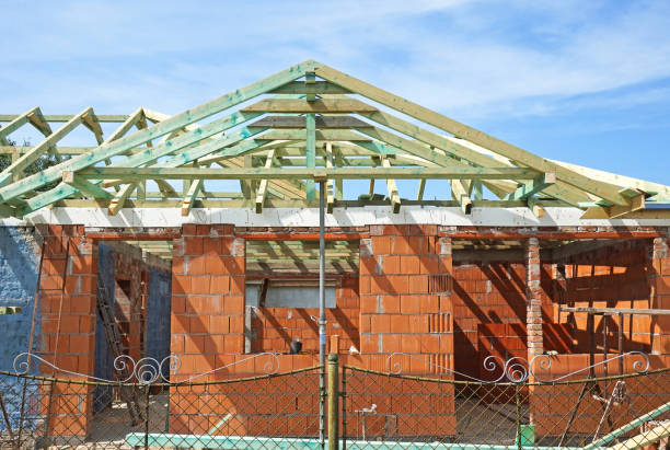 istock Construction of a new family house 831557928