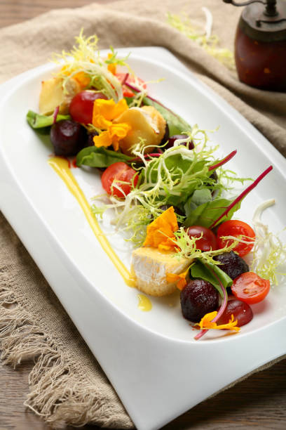 istock Winter beetroots salad with cheese, food closeup 831571862